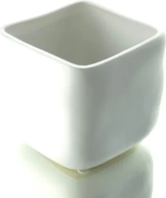 Produktbild von SCHEULEN Pflanztopf Knuddelwürfel Weiß matt quadratisch 9 cm - Keramik
