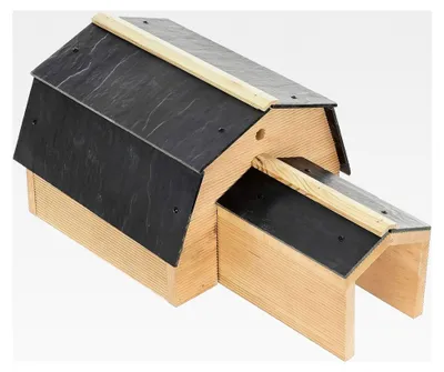Produktbild von Winterfestes Igelhaus | Bausatz | Holzfußboden | Igelfutter | Igelhöhle für den Garten | Igelhotel mit Schutz vor Fressfeinden
