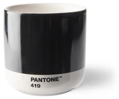 Zdjęcie produktu dla Porcelanowy kubek termiczny PANTONE Cortado, 190 ml, kolor: czarny 419
