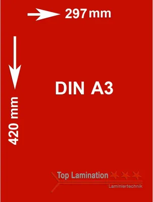 Produktbild von 25 Blatt rot 120 g/m² A3 (297x420mm) Tonpapier bedruckbar Premium farbiges Papier