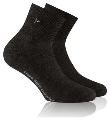 Immagine prodotto di Calzini Rohner Fibre Light Quorter, modello classico, color antracite, taglia XXL (47 - 49), per uomo
