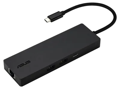 Immagine prodotto di ASUS DC210, USB 3.2 Gen 1 (3.1 Gen 1) di tipo C, USB 3.2 Gen 1 (3.1 Gen 1) di tipo A, HDMI, RJ-45, USB 3.2 Gen 2 (3.1 Gen 2) di tipo C, USB 3.2 Gen 1..., SD, MicroSD (TransFlash), 5000 Mbit/s, 3840 x 2160 pixel, Nero