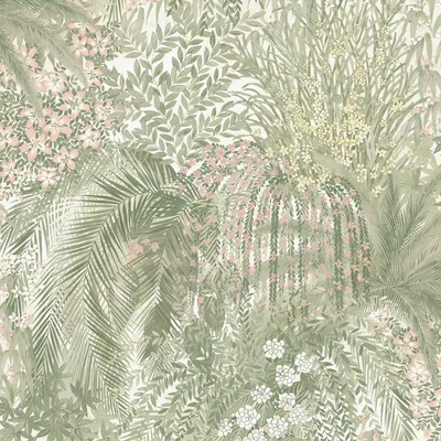 Produktbild von Grandeco - "Paradise" Tapete AG3853 (10 m x 53 cm) (Grün)