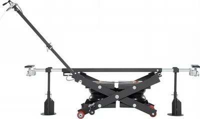 Image de Pont élévateur pneumatique portable, capacité de 3 tonnes, hauteur maximale de 550 mm, pont élévateur pneumatique portable réglable avec coussin gonflable, supports, cales de roue, patins en caoutchouc, robuste pour berlines, SUV, camionnettes