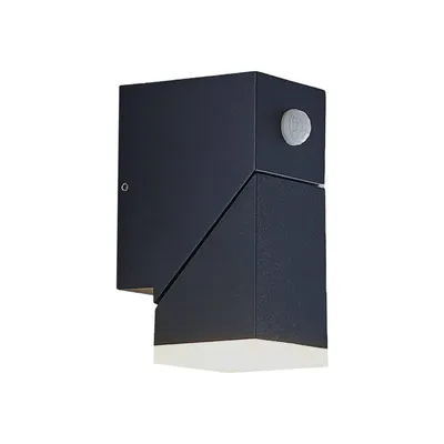 Produktbild von Lindby LED-Wandleuchte Sally, 15 cm, anthrazit, IP54, Sensor