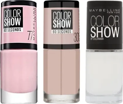 Produktbild von Maybelline New York - Set mit 3 Colorshow Nagellacken - 77 Nebline / 301 Love This Sweater / 130 Winter Baby