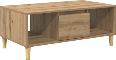 Zdjęcie produktu dla vidaXL Stolik kawowy Artisan dąb 90 x 50 x 26,5 cm materiał drewnopochodny
