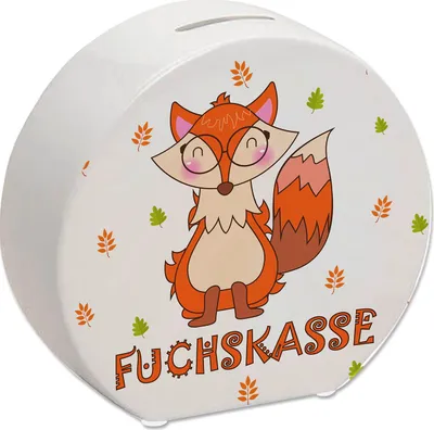 Produktbild von Fuchs Spardose mit Spruch Fuchskasse