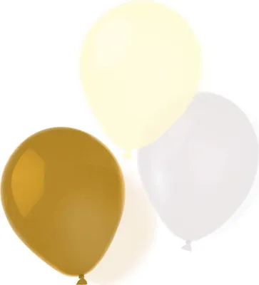 Image de 8 ballons de latex Pinceau d'or