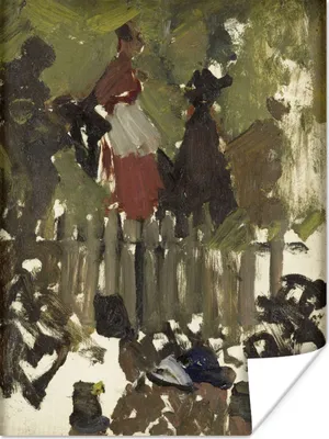 Produktbild von MuchoWow® Poster Messe - Gemälde von George Hendrik Breitner 90x120 cm - Wohnzimmer