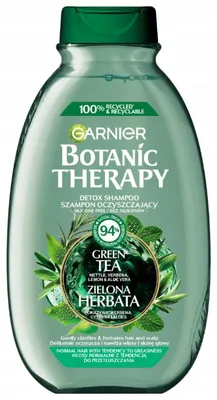 Zdjęcie produktu dla Garnier Botanic Therapy Zielona Herbata, Eukaliptus & Cytrus Szampon oczyszczający i orzeźwiający 400ml