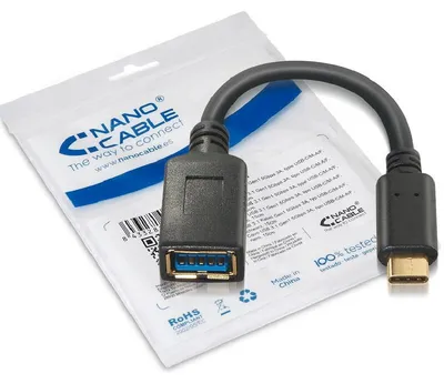 Produktbild von USB 3.1 Kabel NANOCABLE 10.01.4201 Schwarz