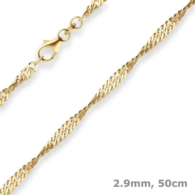 2-9mm-Singapurkette-aus-585-Gelbgold-50cm