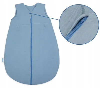 Produktbild von Ankras Musselin Baby Schlafsack 56/62 Sommer 0.5 TOG
