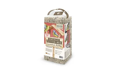 Produktbild von 1 x 9,5kg Delicia Energie Futter Mix, Streufutter für Vögel, Vogelfutter, Ganzjahres Futter, Wildvogelfutter mit Beeren, schalenfrei ohne Ambrosia