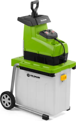 Obrázek produktu pro FIELDMANN FZD 5015-E Elektrický zahradní štěpkovač, příkon 2800 W, maximální průměr drceného odpadu 44mm, funkce samovtahování, funkce zpětného chodu, 60L záchytná nádoba