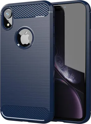 Produktbild von Cadorabo Hülle für Apple iPhone XR in Blau Schutzhülle TPU Case Cover Etui Handyhülle