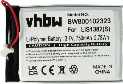 Produktbild von vhbw Akku kompatibel mit Sony Portable Reader PRS-505/RC, PRS-505/LC, PRS-505, PRS-500U2, PRS-500 eBook Reader (750 mAh, 3,7 V, Li-Polymer)