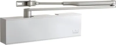 A product shot of a door closer.