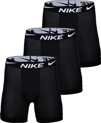 Produktbild von NIKE Herren Boxer Shorts, 3er Pack - Boxer Brief long, Dri-Fit Micro, Logobund Schwarz M