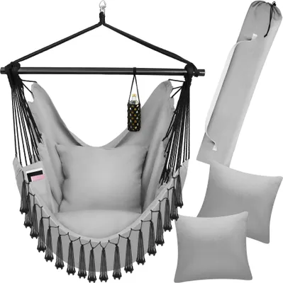 Produktbild von tectake® Hängesessel Malika inkl. Tragetasche, ca. 100 x 150 x 150 cm