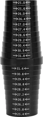 Zdjęcie produktu dla Narzędzie do pomiaru sztycy podsiodłowej, Narzędzie do pomiaru sztycy podsiodłowej, Precyzyjny stop aluminium, Przenośne do sztyc podsiodłowych od 25 mm do 31,8 mm