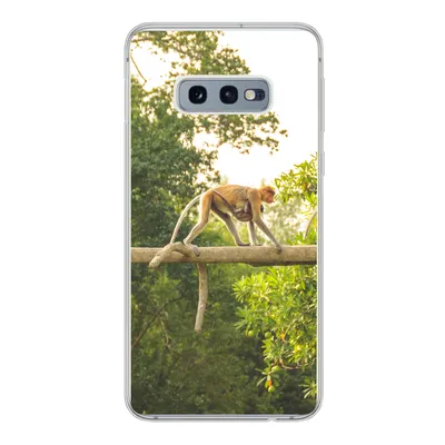 Produktbild von MuchoWow® Handyhülle Schutzhülle Hülle für Samsung Galaxy S10e Affen laufen auf Ast Silikon Softcase Handy Hülle - Handy