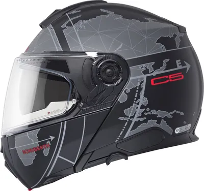 Produktbild von Schuberth C5 Globe Klapphelm, schwarz matt/grau, 2XL (63)