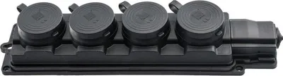 Image de Pawbol RUBBER SOCKET.4PL.BLACK.IP44. D.3159/4-S