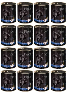 Produktbild von Piper Animals - Nassfutter für Hunde - mit Kabeljau 800g (12-er pack)