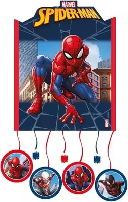 Produktbild von Pinata mit Zugband Spiderman Crime Fighter