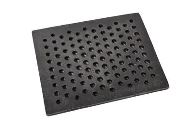 Immagine prodotto di SEZAM griglia per stufa 25x19,5 cm in ghisa griglia in ghisa con fori griglia per caminetto griglia quadrata per cenere griglia per stufa griglia da tavolo griglia per stufa griglia per camino