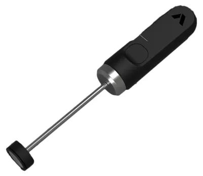 Image de Mousseur à lait manuel Subminimal NanoFoamer V2 (alimenté par piles) – noir