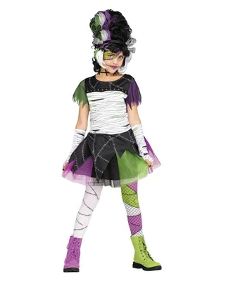 Produktbild von Monster Braut Kinder Kostüm für Mädchen an Halloween Größe: XL