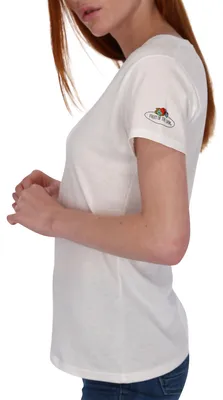 Produktbild von Fruit of the Loom Damen T-Shirt mit Vintage-Logo Farbe: weiß Größe: S