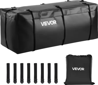 Produktbild von VEVOR Gepäckträgertasche für Anhängerkupplung aus wasserdichtes 840D-PVC (0,566 m³), Gepäcktasche zur Aufbewahrung auf der Ladefläche von Lkws mit 8 verstärkten Gurten für PKW SUVs SchwarzVEVOR Gepäckträgertasche für Anhängerkupplung aus wasserdichtes 840D-PVC (0,566 m³), Gepäcktasche zur Aufbewahrung auf der Ladefläche von Lkws mit 8 verstärkten Gurten für PKW SUVs SchwarzVEVOR Gepäckträgertasche für Anhängerkupplung aus wasserdichtes 840D-PVC (0,566 m³), Gepäcktasche zur Aufbewahrung auf der Ladefläche vo