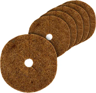 Obrázok produktu pre Kokosový kotúč na zimnú ochranu 25 cm - sada 6 ks (2x3) - Kokosová ochrana pre rastliny v kvetináčoch (malá / 25 cm)