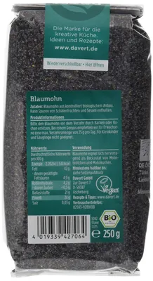 Produktbild von Davert Blaumohn 250 g (1 Stück)