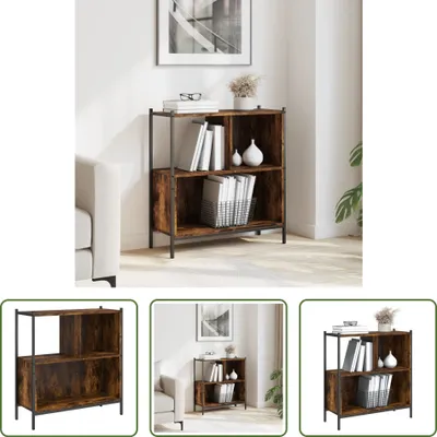 Produktbild von The Living Store Bücherregal Räuchereiche 72x28x77,5 cm Holzwerkstoff