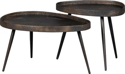 Produktbild von Crude Beistelltische Bronze Antique - 2Er Set