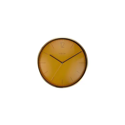 Obrázek produktu pro NeXtime Essential Gold, Zeď, Hodiny, Kulatý, Zlato, Oranžová, Kov, Sklo