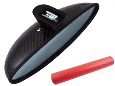 Produktbild von Spiegel PREMIUM Innenspiegel Design Folie Set Carbon rot für viele Fahrzeuge