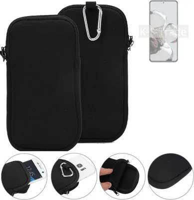 Produktbild von K-S-Trade Neopren-Hülle Handyhülle kompatibel mit Xiaomi 12T Schutzhülle Neoprenhülle Sleeve Schutz-Hülle Gürtel Tasche Case Holster Handytasche