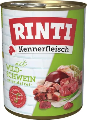 Produktbild von Rinti - Pur Kennerfleisch 12x800g | Wildschwein