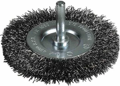 Image de Brosse disque100 mm 0,3 mm ondulée, tige 6 mm