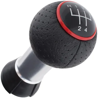 Obrázok produktu pre Audi A3 8L 96-03 Radiaca páka ČIERNA + ČERVENÝ KRÚŽOK 5-RÝCHLOSTNÁ