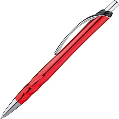 Produktbild von 10 Metallic Kugelschreiber / Farbe: rot