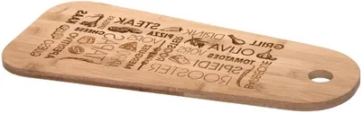 Productafbeelding van Snijplank - Houten plank - Tapas serveren - Natuurlijk bamboe - 45 cm - Bruin