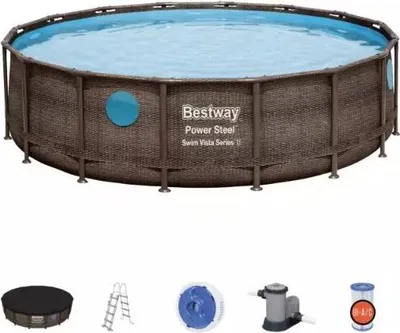 Image de Power Steel™ Swim Vista Series™ II Ensemble de piscine à cadre 4,88 m x 1,22 m