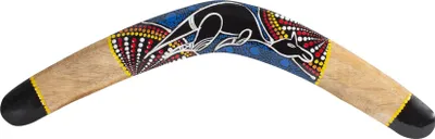 Immagine prodotto di Boomerang 50 cm con motivo canguro - design australiano